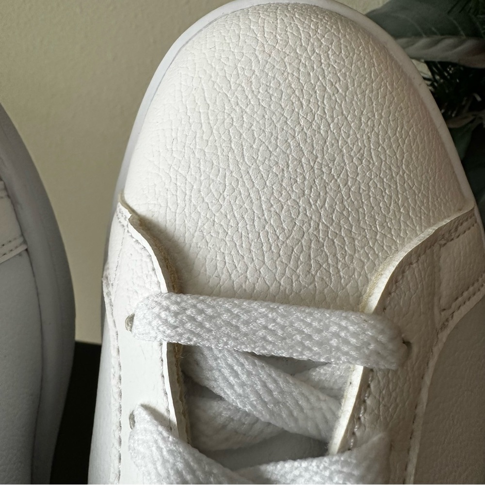 Adidas Neo Cloudfoam Sneakers Men’s 9.5 White Black Casual Comfort Shoes - Picture 10 of 16
